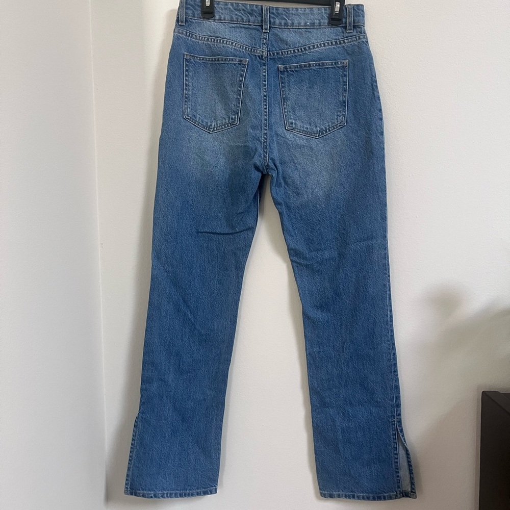 H&M High Rise Side Slit Jeans - Picture 2 of 2